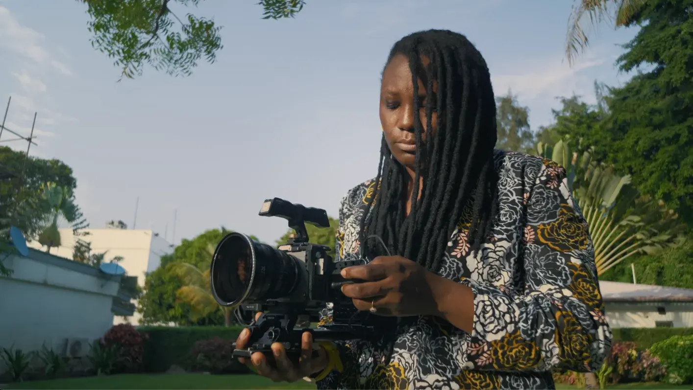 Ema Edosio teaching her filmmaking masterclass